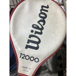 Wilson Jimmy Connors Vintage T2000 Steel Tennis Racket  W/Cover